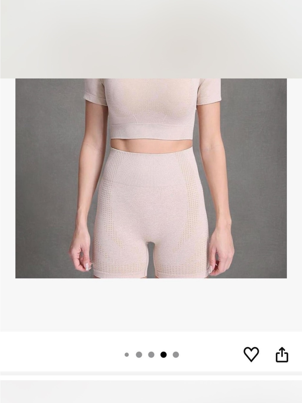 Seamless High-Waist Shaping Shorts - khaki